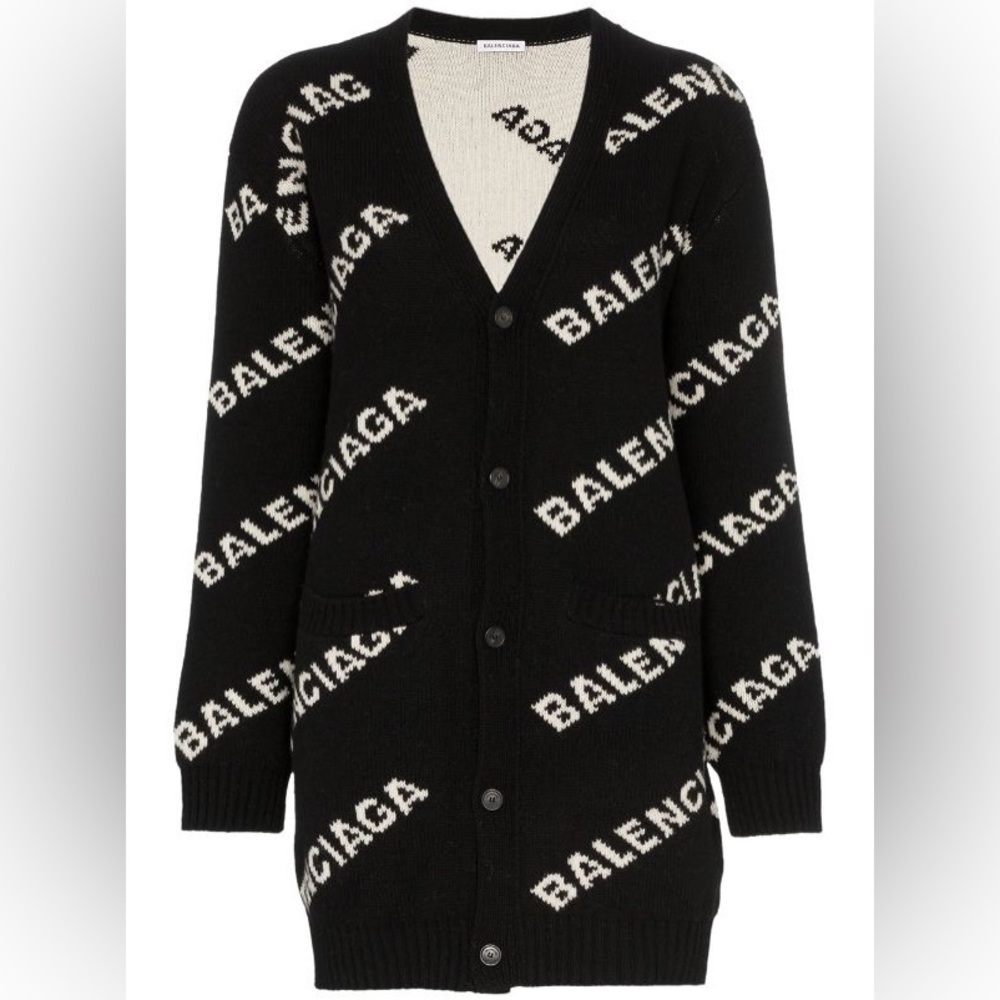 Authentic - Balenciaga Logo Cardigan
